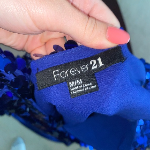 Sparkly/Sequin Blue Evening Dress - Picture 3 of 3